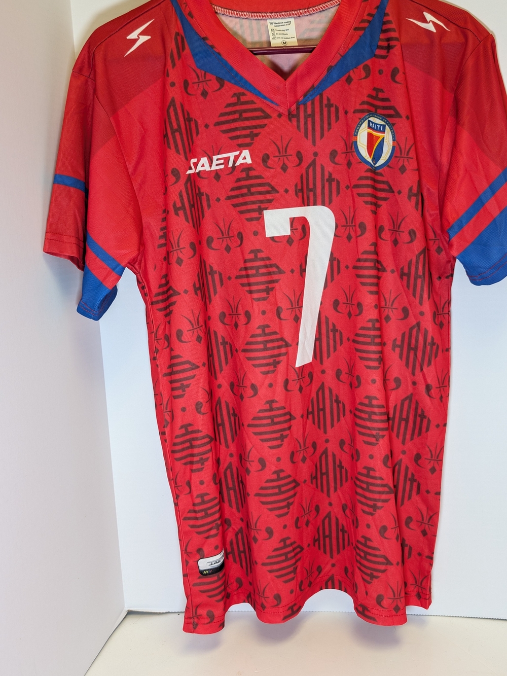 Haiti National Team 2026 Third Jersey #7 Red World Cup - Saeta Mens